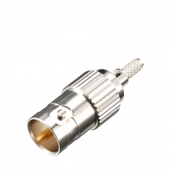 Superbat BNC Female Jack Straight Crimp Connector 75 Ohm for RG79 Cable