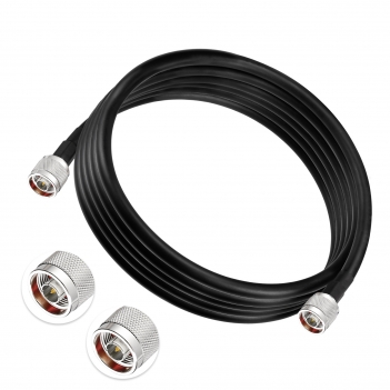 N Male to N Male Low Loss KSR400 Coaxial Cable UHF Cable for HAM Radio, VHF Radio, Antenna Analyzer,Outdoor Antenna,WiFi Router,Amplifier