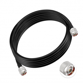 N Male to N Male Low Loss KSR400 Coaxial Cable UHF Cable for HAM Radio, VHF Radio, Antenna Analyzer,Outdoor Antenna,WiFi Router,Amplifier