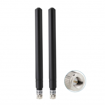 4dBi Dual Band WiFi Replacement Antenna 2.4/5.8GHz MIMO SMA Male Bluetooth Antenna (2-Pack) for PC Computer WiFi Router Wireless Network Card USB Adapter Security IP Camera Video Surveillance Monitor