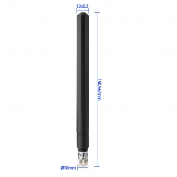 4dBi Dual Band WiFi Replacement Antenna 2.4/5.8GHz MIMO RP-SMA Male Bluetooth Antenna (2-Pack) for PC Computer WiFi Router Wireless Network Card USB Adapter Security IP Camera Video Surveillance Monitor